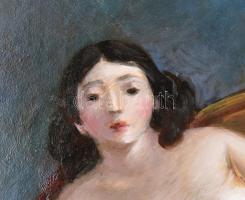 Molnár C. Pál (1894-1981): Akt fotelban. Olaj, farost, jelzett. Proveniencia: Virág Judit Galéria, T...