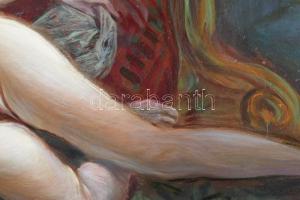 Molnár C. Pál (1894-1981): Akt fotelban. Olaj, farost, jelzett. Proveniencia: Virág Judit Galéria, T...