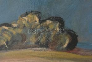 Molnár C. Pál (1894-1981): Akt fotelban. Olaj, farost, jelzett. Proveniencia: Virág Judit Galéria, T...