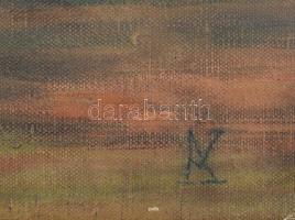 Körösfői-Kriesch Aladár (1863-1920): Őszi erdő. Olaj, vászon, kartonra ragasztva, jelezve jobbra len...