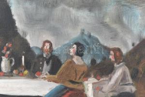 Rudnay Gyula (1878-1957): Lakoma. Olaj, vászon, jelezve jobbra lent. Proveniencia: Kieselbach Galéri...