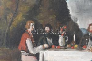 Rudnay Gyula (1878-1957): Lakoma. Olaj, vászon, jelezve jobbra lent. Proveniencia: Kieselbach Galéri...