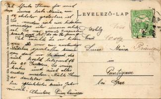 1912 Budapest IV. Újpest, Árpád út, Nasser féle arany áruház, Mátyásy Gusztáv aranyműves és ékszerés...