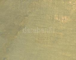 Hubay-Cebrián Andor (1898-1971): Patrona Hungariae. Olaj, vászon, jelzett a hátoldalán. Javított. De...