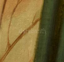 Hubay-Cebrián Andor (1898-1971): Patrona Hungariae. Olaj, vászon, jelzett a hátoldalán. Javított. De...