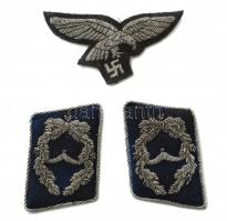 Luftwaffe tiszti felvarró és tiszti sapkajelvény / Luftwaffe officer sign + cap badge