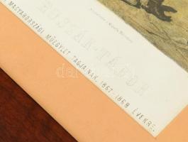 Goebel Károly (1824-1899) festménye után kőbe rajzolta Engerth Vilmos (1818-1884) Pesten: Huszár-táb...