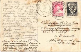 1928 Erzsébetváros, Dumbraveni; Örmény katolikus templom a Főtéren, piac / main square, Armenian Cat...