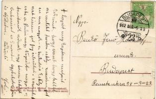 1912 Budapest II. Mosdóssy László fűszer és csemege üzlete a Szilágyi Erzsébet fasor és Nyúl utca sa...