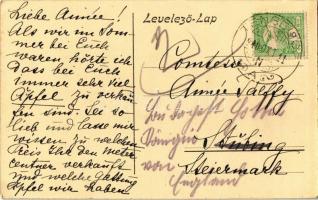 1910 Tengelic, Kölesd-Tengelic; Katalinpuszta, Schell kastély. Clara Schell levele