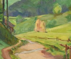 Kelemen Emil (1895-1975): Hegyvidéki táj (Erdély?), 1931. Olaj, vászon, jelzett. Javított. Dekoratív...