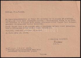 1948 Ries István (1885-1950) szociáldemokrata politikus, igazságügy-miniszter (1945-1950) (1950-ben ...