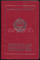 cca 1980 Magyar Népköztársaság Szolgálati Útlevél sok vízummal. / Service passport for officials