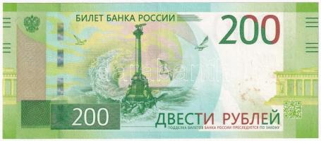 Oroszország 2017. 200R Krími emlékkiadás T:III Russia 2017. 200 Rubles Crimean Commemorative Issue C:F Krause P#276