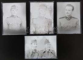 cca 1948 előtt készült katonai felvételek, üveglemezeken és síkfilmen, a kiskunfélegyházi Marika-fot...