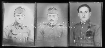 cca 1948 előtt készült katonai felvételek, üveglemezeken és síkfilmen, a kiskunfélegyházi Marika-fot...