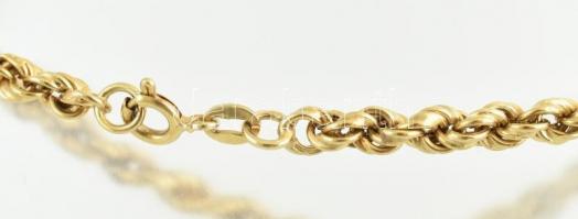 Arany(Au) 14 K walles nyaklánc, jelzett, h: 53 cm, nettó: 11,8 g