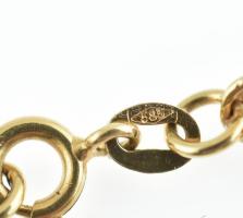 Arany(Au) 14 K walles nyaklánc, jelzett, h: 53 cm, nettó: 11,8 g