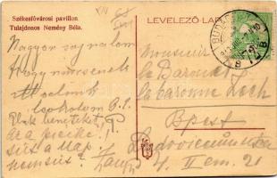 1913 Budapest XIV. Székesfővárosi Pavilon, Nemény Béla vendéglő kertje (EK)