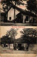 1907 Gádoros, Gabonavásár, Kossuth utca, Nyárádi mészraktára, Gál Rezső üzlete (EB)