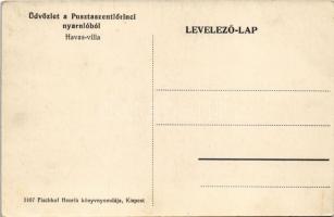 Budapest XVIII. Pestszentlőrinc, Pusztaszentlőrinci nyaraló, Szentlőrinc; Havas villa, kert