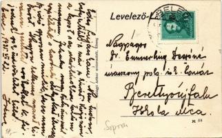 1935 Edve (Kapuvár), Római katolikus és evangélikus templom, utca