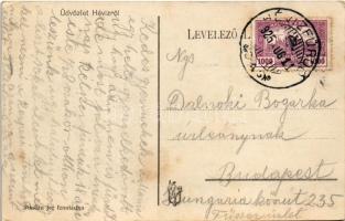 1925 Hévíz, Magyar Posta és Távírda Altisztek és Szolgák Országos Egyesületének Follért Károly gyógy...