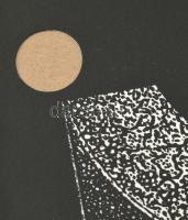 Joseph Kádár (1936-2019): Konstruktivista kompozíció. Szitanyomat, papír, jelzett, művészpéldány E.A...