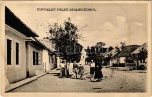 1938 Felsőszemeréd, Horné Semerovce; utca / street
