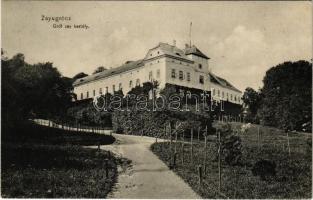 1910 Zayugróc, Ugrócváralja, Uhrovec; Gróf Zay kastélya / castle