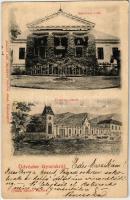 1902 Gyorok, Ghioroc; Sármezey villa, Domány pince. Honisch udv. fényképész felvétele / castle, wine cellar (EK)