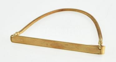 Arany (Au) 14 k. Nyakkendőcsipesz. jelzett, nettó: 8,7 g