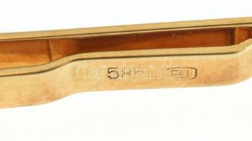 Arany (Au) 14 k. Nyakkendőcsipesz. jelzett, nettó: 8,7 g