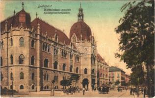 1908 Budapest IX. Iparművészeti Múzeum, villamos (szakadás / tear)
