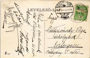 1908 Nagysalló, Tekovské Luzany, Tekovské Sarluhy; templom, utca / church, street