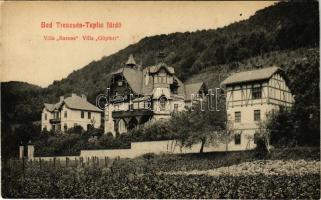 Trencsénteplic-fürdő, Kúpele Trencianske Teplice; Baross és Göpfert villa / villas