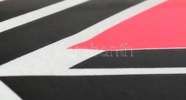 Bőszin Endre (1912-): Konstruktivista kompozíció, 1969. Tempera, papír, jelzett, üvegezett keretben,...