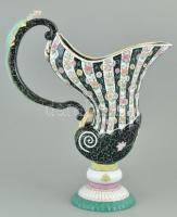 Herendi SN (Siang Noir) mintás barokk kancsó. Kézzel festett porcelán.Hibátlan, jelzett. m: 34 cm