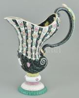 Herendi SN (Siang Noir) mintás barokk kancsó. Kézzel festett porcelán.Hibátlan, jelzett. m: 34 cm