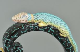 Herendi SN (Siang Noir) mintás barokk kancsó. Kézzel festett porcelán.Hibátlan, jelzett. m: 34 cm