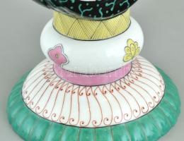 Herendi SN (Siang Noir) mintás barokk kancsó. Kézzel festett porcelán.Hibátlan, jelzett. m: 34 cm