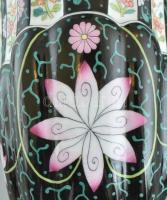 Herendi SN (Siang Noir) mintás barokk kancsó. Kézzel festett porcelán.Hibátlan, jelzett. m: 34 cm