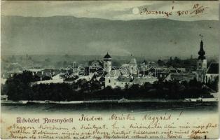 1900 Rozsnyó, Roznava; este / night (EK)