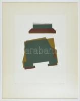 Mark (Márkus), Anna (1928-): Geometrikus kompozíció. Szitanyomat, papír, jelzett, számozott (1740). ...