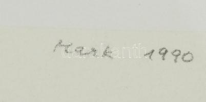 Mark (Márkus), Anna (1928-): Geometrikus kompozíció. Szitanyomat, papír, jelzett, számozott (1740). ...