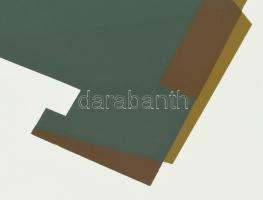 Mark (Márkus), Anna (1928-): Geometrikus kompozíció. Szitanyomat, papír, jelzett, számozott (1740). ...