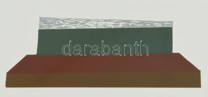 Mark (Márkus), Anna (1928-): Geometrikus kompozíció. Szitanyomat, papír, jelzett, számozott (1740). ...