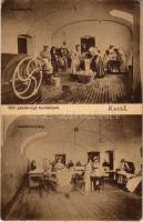 Kassa, Kosice; Női gazdasági tanintézet belső, mosókonyha és vasaló helyiség. Divald K. fia 46. / girl school interior, laundry and ironing rooms