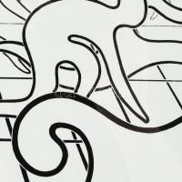 Victor Vasarely (1908-1997): Játék. Szitanyomat, papír, jelzett és számozott (96-100). 25x39,5 cm. Ü...