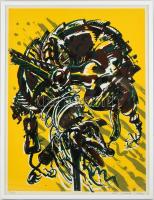 Simonyi Emő (1943-): Álom, 1992. Szitanyomat, papír. Jelzett, számozott (27/40). 62x46 cm. Üvegezett...